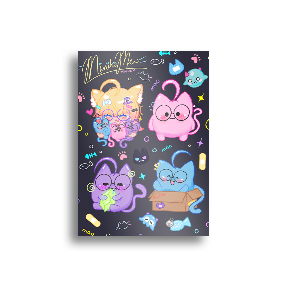 Miniko Mew | Man I Love Minyans - Sticker Sheet