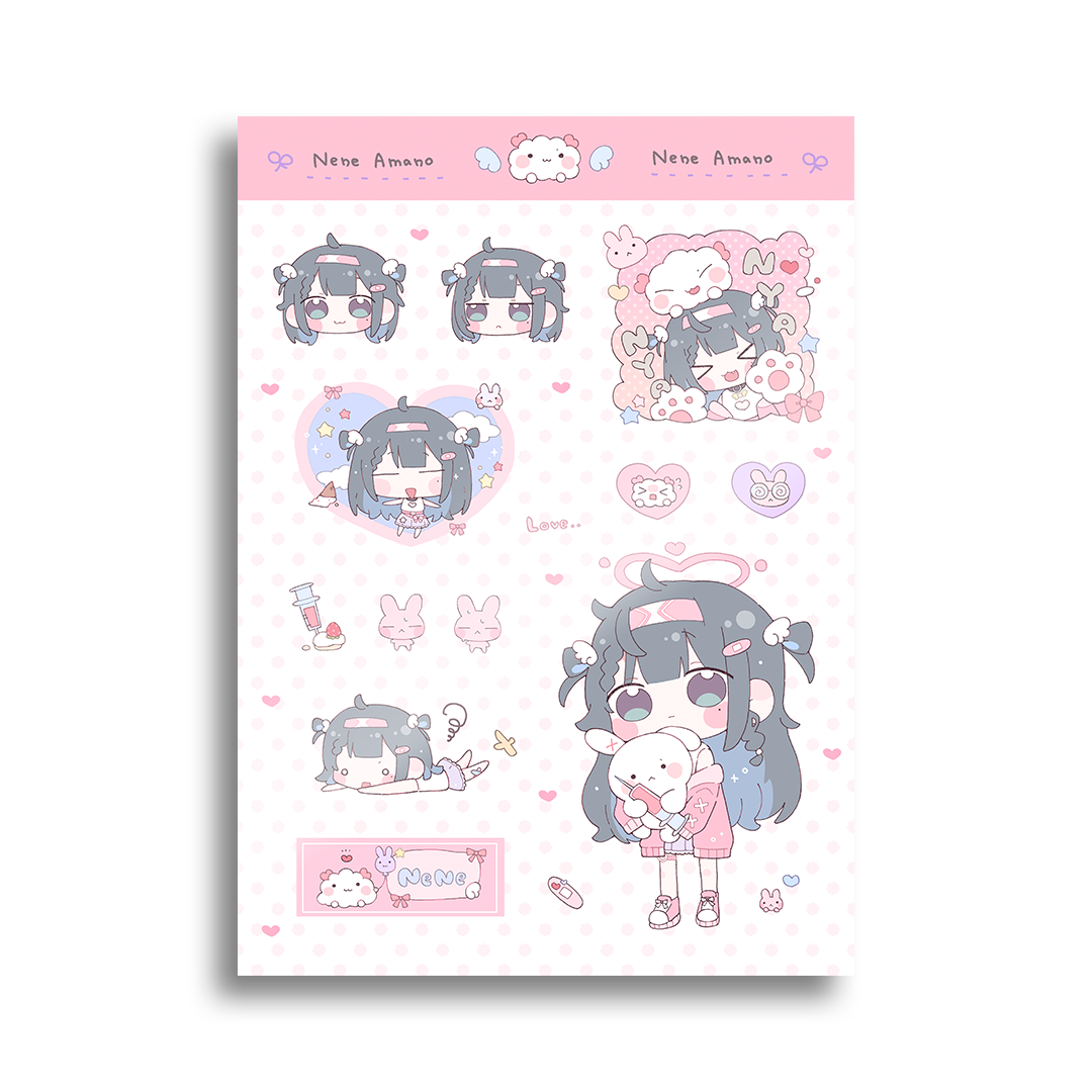 Nene Amano | Chibi - Sticker Sheet