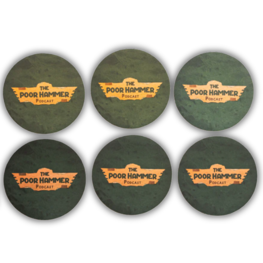 Poorhammer | Main Logo - Drink Coaster