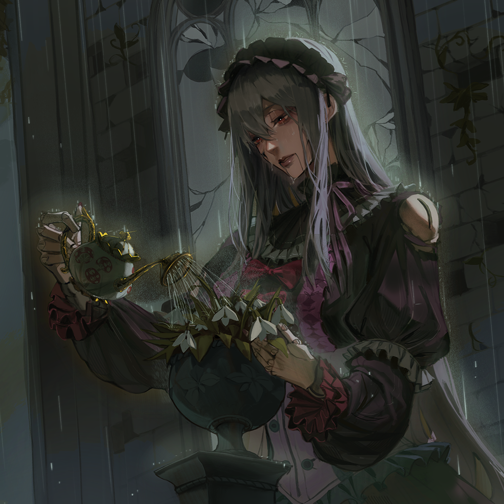 PorcelainMaid | Doll Lost in the Rain - Art Print