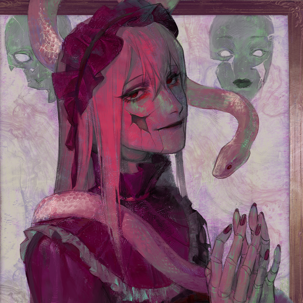PorcelainMaid | Snake in the Doll - Art Print