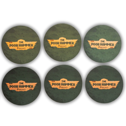 Poorhammer | Main Logo - Drink Coaster