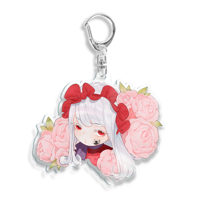 PorcelainMaid | Doll and Roses - Keychain